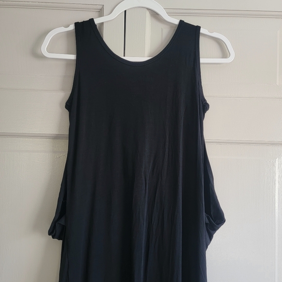 Latched Mama Cotton Nursing Sleeveless Tank Maxi Dress XS Black - Picture 5 of 10
